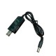 Адаптер XoKo USB -  DC (M/M), 5/12В, 0.8 м, Black (DC-5-12-1,5A)