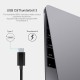 Перехідник USB-C - RJ45, Gigabit Ethernet 0,15 м, чорний Choetech