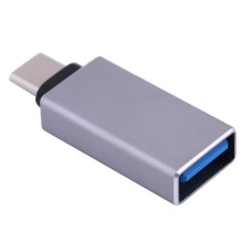 Перехідник USB3.1 Type-C --> USB (OTG) OEM, сріблястий