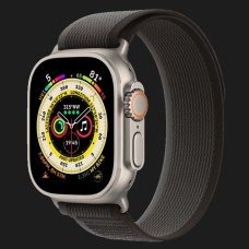 Оригінальний ремінець для Apple Watch 44/45/49 mm Trail Loop (Black/Gray)