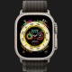 Apple Watch Ultra 49mm GPS + LTE Titanium Case with Black/Gray Trail Loop M/L (MQFX3)