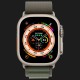 Apple Watch Ultra 49mm GPS + LTE Titanium Case with Green Alpine Loop Large (MQFP3/MQEX3)