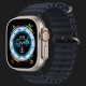 Apple Watch Ultra 49mm GPS + LTE Titanium Case with Midnight Ocean Band (MQFK3/MQET3)