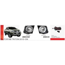 Фари дод. модель Mitsubishi Triton/L200 2015-18/MB-839E/H16-12V19W/ел.проводка (MB-839E)