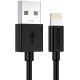 Кабель USB AM-Lightning M, 1.2 м, MFi 2.4A, чорний Choetech