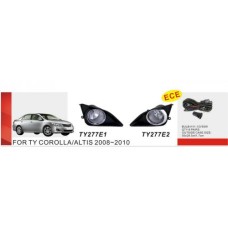 Фари дод. модель Toyota Corolla 2007-10/TY-277E2/H11-12V55W/ел. проводка (TY-277E2)