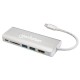 Док-станція USB3.1 Type-C --> HDMI/USB 3.0x2/RJ45/SD/PD 60W Hub 7-in-1 Manhattan