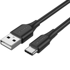 Кабель USB 2.0 AM-Type-C M, 1.0 м, 3.0A, (18W) PVC чорний Vention