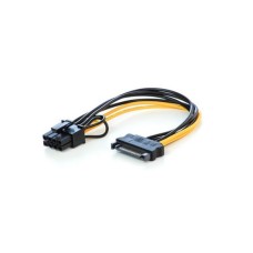 Кабель живлення для відеокарти  6/8-pin to SATA M, 0.2м