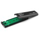 Корпус для M.2 NVME/SATA SSD CHIEFTEC CEB-M2C-TLE, aluminium,USB 3.2 Gen2 Type-C, Black, RETAIL