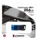 USB Flash Kingston 256GB USB 3.2 Type-C DataTraveler 80M Black/Blue, Retail