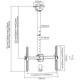 Кронштейн стельовий для ТВ ITECHmount CELB-54SHL