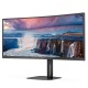 TFT 34" AOC CU34V5C/BK, WQHD, VA, 100Гц, 1 мс, вигнутий, HDMI, DP, USB-C, USB-hub, колонки, чорний