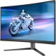 TFT 27" Philips 27M2C5200W, VA, вигнутий, 280Hz, 0,3 ms, 2xHDMI, DP, HAS, Pivot, чорно-сірий