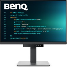 TFT 24.1" BenQ RD240Q, WQXGA, 16:10, USB-C, HDMI, DP, HAS, Pivot, колонки, темно-сірий