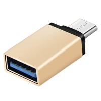 Перехідник USB3.1 Type-C --> USB AF (OTG) Gold