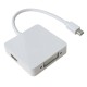 Перехідник mini DisplayPort M --> HDMI/DisplayPort/DVI (24+5), FHD 1080p, кабель 0.2 м