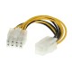 Кабель живлення для процесора ATX 4 pin F - 8 pin M, 0.2м