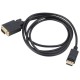 Кабель DisplayPort M - VGA M, 1.8м чорний