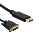 Кабель DisplayPort M - DVI-D 25 M, 1.8 м, чорний