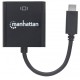 Перехідник USB3.1 Type-C --> VGA (F), чорний, Manhattan