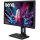 Монітор TFT 27" BenQ PD2700Q, IPS, QHD, HDMI, DP, mDP, USB, Pivot, колонки, чорний