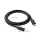 Кабель USB 2.0 Type-C M-M, 2 м, (18W) Чорний, Cable Nickel Plating US286 UGREEN