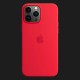 Оригінальний чохол Apple Silicone Case with MagSafe для iPhone 13 Pro Max (PRODUCT) RED (MM2V3)