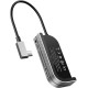 Док-станція USB3.1 Type-C --> HDMI/USB 3.0x3/TF/SD/TRRS 3.5mm/PD 60W Темно-сіра Baseus