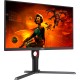 TFT 27" AOC U27G3X/BK, IPS, 160Гц, 1мс, 2хHDMI, 2хDP, HAS, Pivot, чорно-червоний