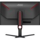 TFT 27" AOC U27G3X/BK, IPS, 160Гц, 1мс, 2хHDMI, 2хDP, HAS, Pivot, чорно-червоний