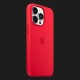 Оригінальний чохол Apple Silicone Case with MagSafe для iPhone 13 Pro (PRODUCT) RED (MM2L3)