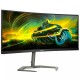 TFT 34" Philips 34M1C5500VA, WQHD, VA, 165 Гц, 1мс, вигнутий, 2х HDMI, 2x DP, USB-hub, HAS, колонки