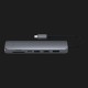 Satechi Aluminum Type-C Slim Multi-Port with Ethernet Adapter Space Gray (ST-UCSMA3M)