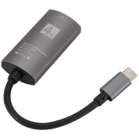 Перехідник USB3.1 Type-C --> HDMI (F), 4K 30HZ, кабель 0.1м, чорний