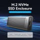 Зовнішня кишеня для SSD M.2 (NVME) M-key USB Type-C 3.2 10Gbps Heat Sink Aluminum сіра Vention