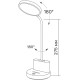 LED лампа настiльна з акумулятором TITANUM TLTF-011W 6W 2700-6000K