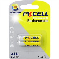 Акумулятор AAA 600mAh, 1.2V Ni-MH, rechargeable battery, PKCELL, 2pcs/card