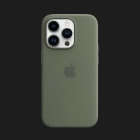 Оригінальний чохол Apple Silicone Case with MagSafe для iPhone 14 Pro Max (Olive) (MQUN3)