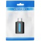 Перехідник USB 2.0 Type-C --> USB AF (OTG) Black PVC Vention