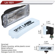 Фара додаткова DLAA 1021-W/H3-12V-55W/170*54мм/кришка (LA 1021-W)