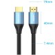 Кабель HDMI M - M, 2.0 м, V2.0, 4K 60Гц, Aluminum Alloy Blue Vention