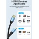 Кабель HDMI M - M, 2.0 м, V2.0, 4K 60Гц, Aluminum Alloy Blue Vention