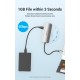 Док-станція USB3.1 Type-C --> HDMI/USB 3.0x3/PD 100W Hub 5-in-1 Vention