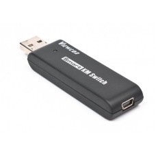 Адаптер-перемикач Viewcon VE679 Smart KM Switch, USB - mini USB (M/F), Black, 1.5 м