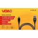 Кабель магнітний VOIN USB - Lightning 3А, 1m, black (швидка зарядка / передача даних) (VL-6101L BK)