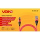 Кабель магнітний VOIN USB - Lightning 3А, 1m, red (швидка зарядка / передача даних) (VL-6101L RD)