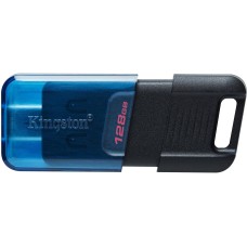 USB Flash Kingston 128GB USB 3.2 Type-C DataTraveler 80M Black/Blue, Retail