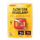 Ліхтар налобний VOIN VL-163, 2 x 3W-COB (W/R)+3W XPE/АКБ800mAh/рег. нахилу (VL-163)