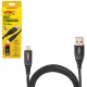 Кабель VOIN CC-4202L BK USB - Lightning 3А, 2m, black (швидка зарядка/передача даних) (CC-4202L BK)